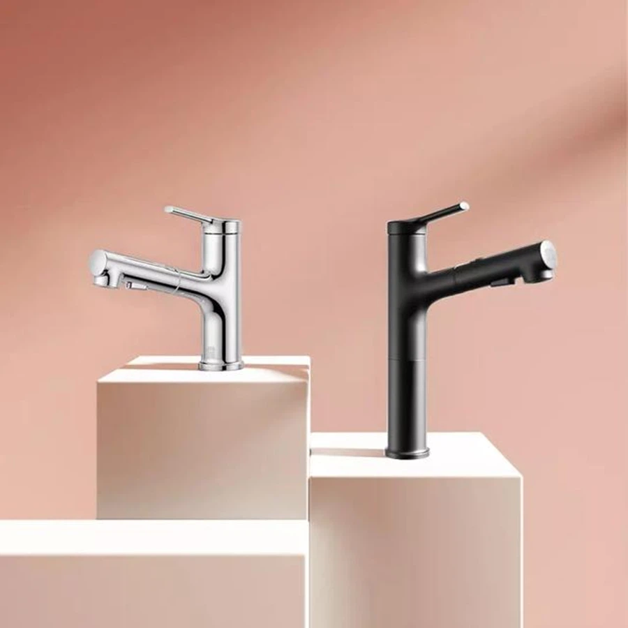 hot and cold tap for basin